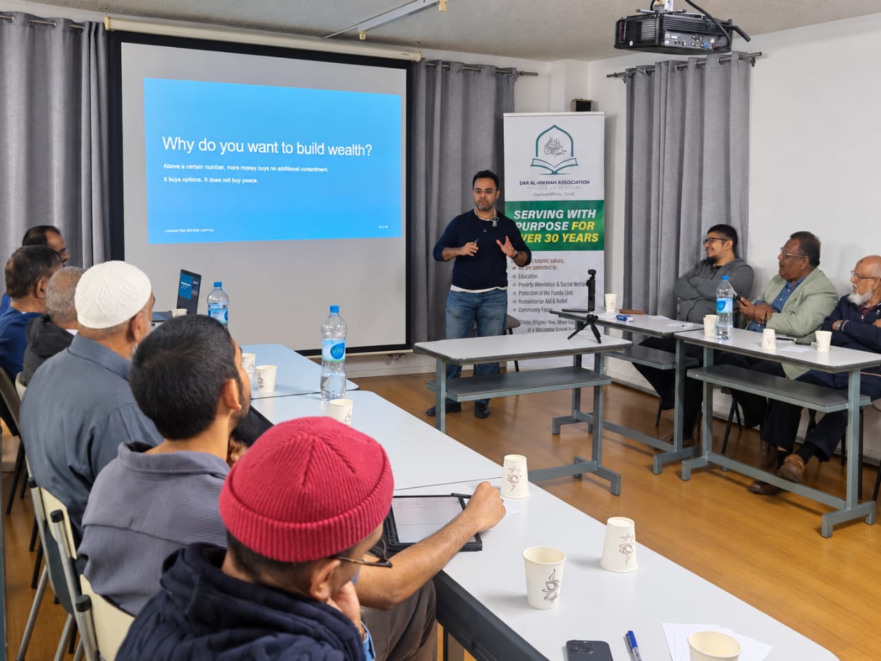 Muhammad Uz Zaman presenting on character in business