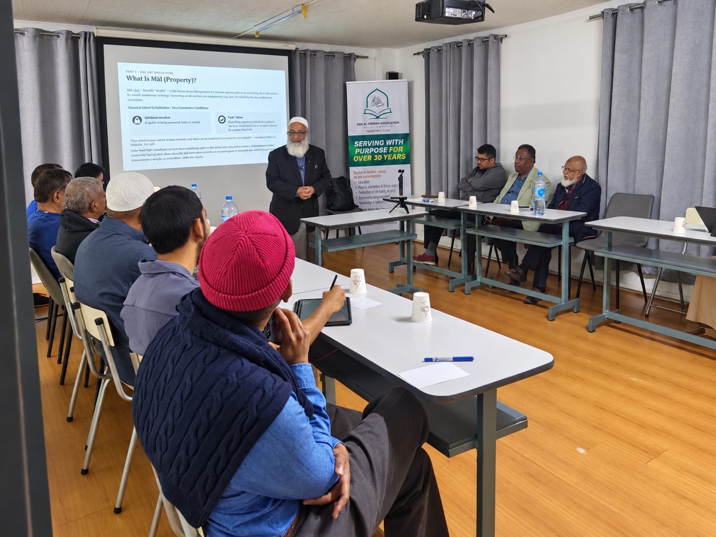 Prof. Mawlana Faizal A. Manjoo presenting on Islamic finance
